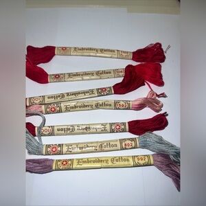 7 Vintage Star Six Strand Embroidery Cotton Skeins 8 Yd American Thread Co
